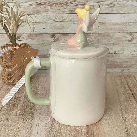 NWT Gorgeous 3D Rae Dunn Disney Mug White Ceramic Tinkerbell Tinker Bell - Picture 5 of 12